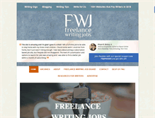 Tablet Screenshot of freelancewritinggigs.com